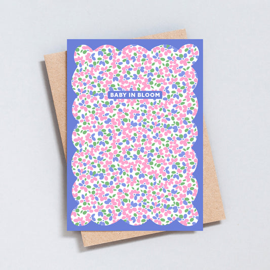Baby In Bloom Greeting Card