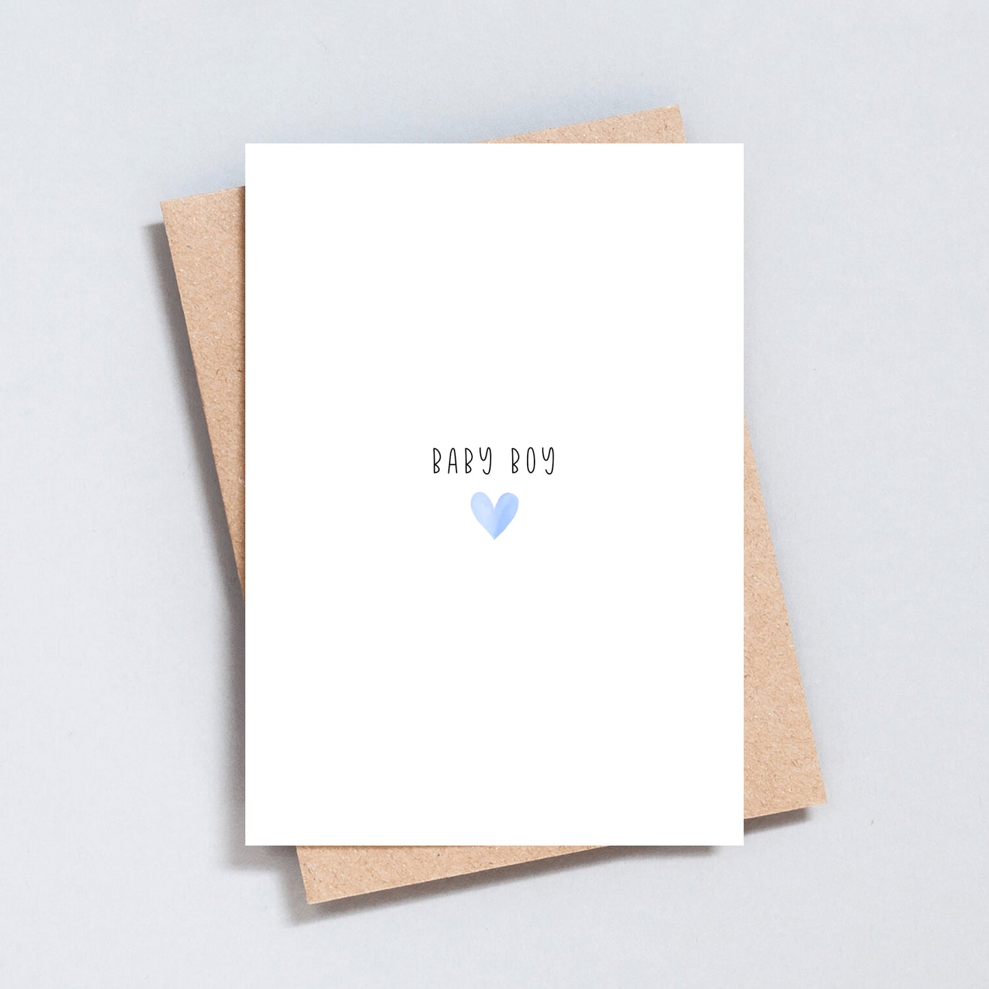 Baby Girl Baby Boy Heart Greeting Card