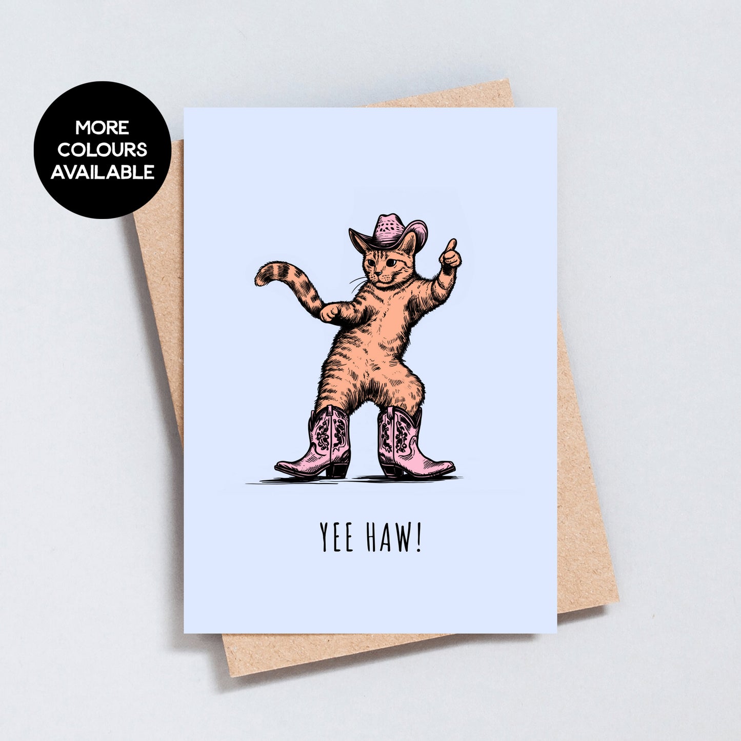Cowboy Cat Birthday Card