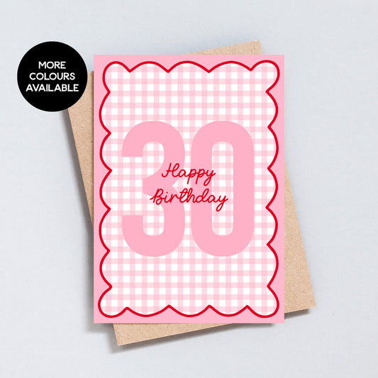 30th Birthday Greeting Card