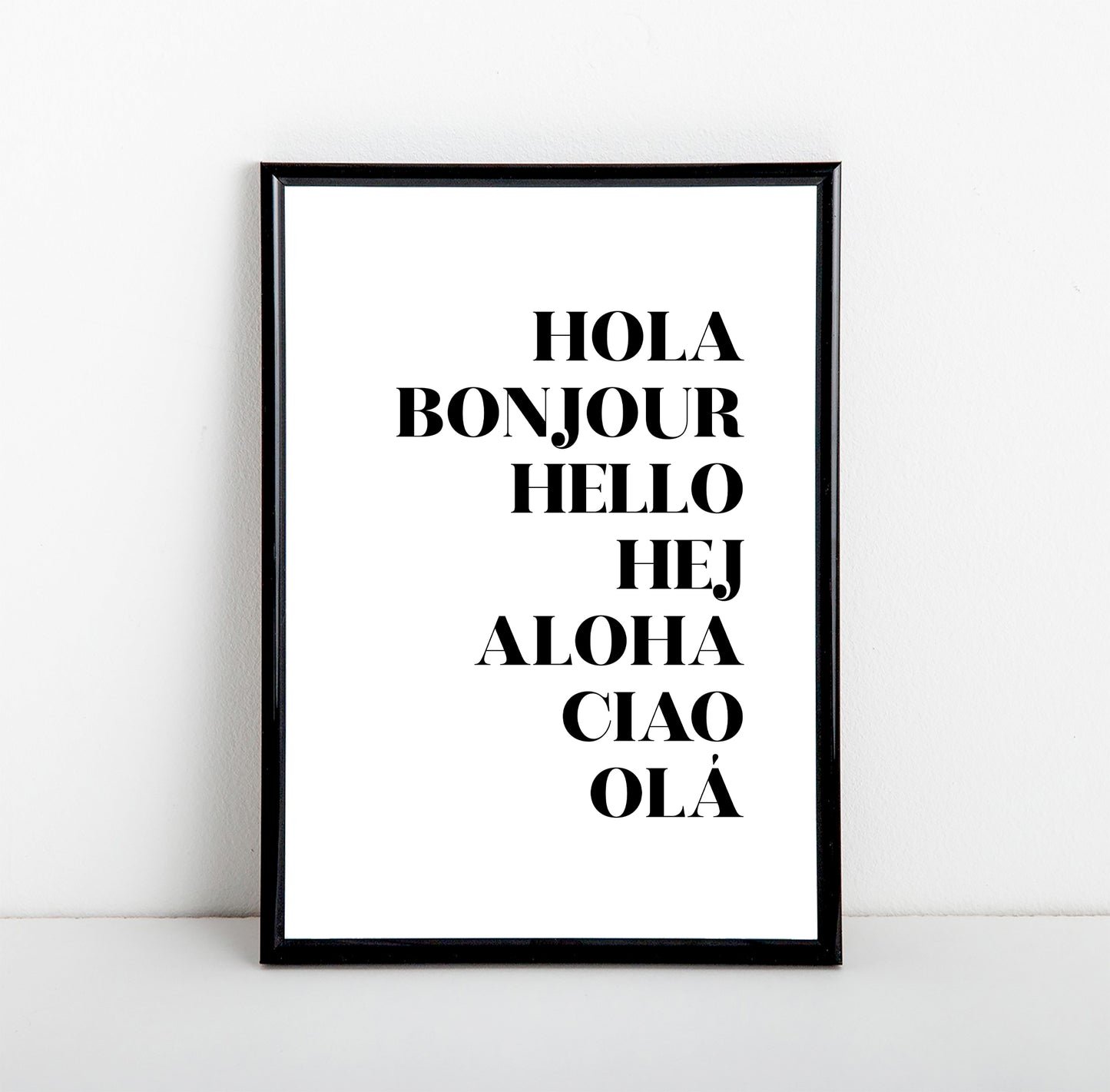 Hello Art Print