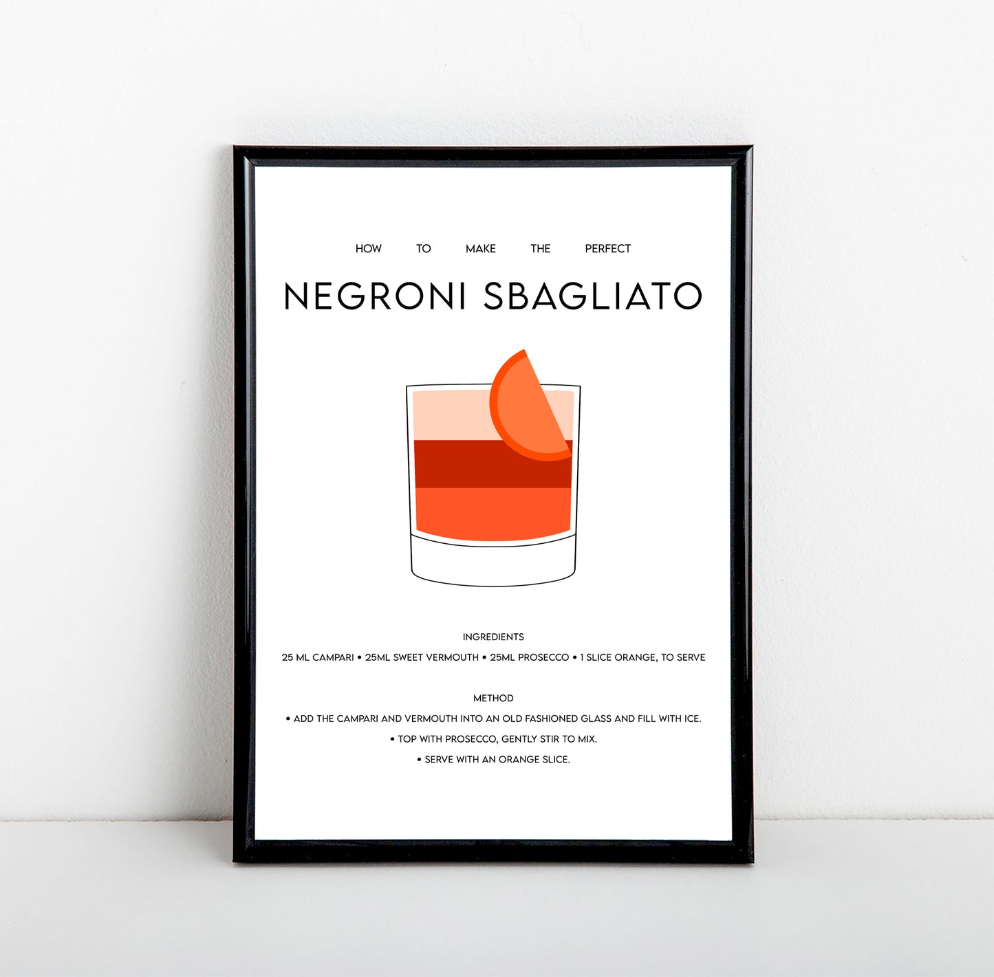 Negroni Sbagliato Art Print