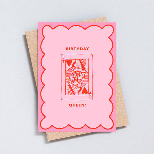 Birthday Queen Playing Card Birthday Card