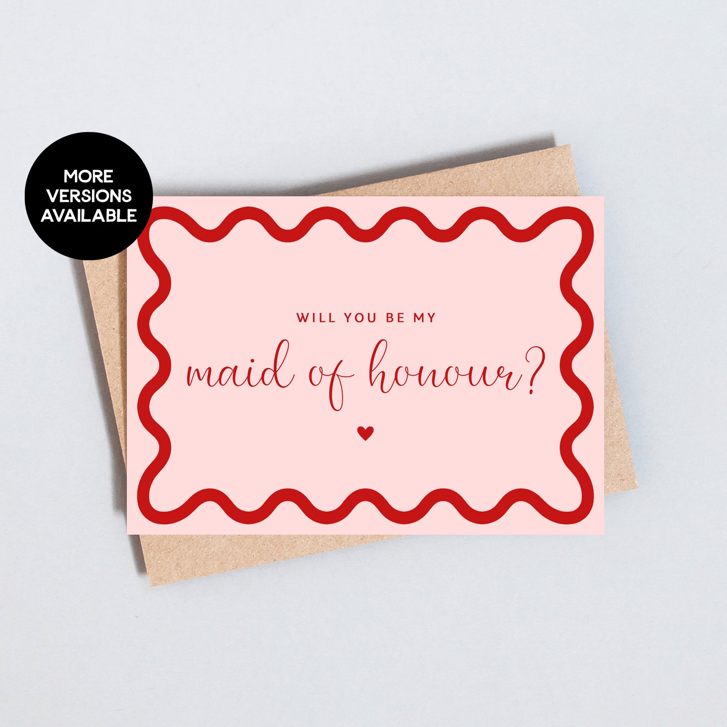 Bridesmaid Maid Of Honour / Honor Proposal Greeting Card