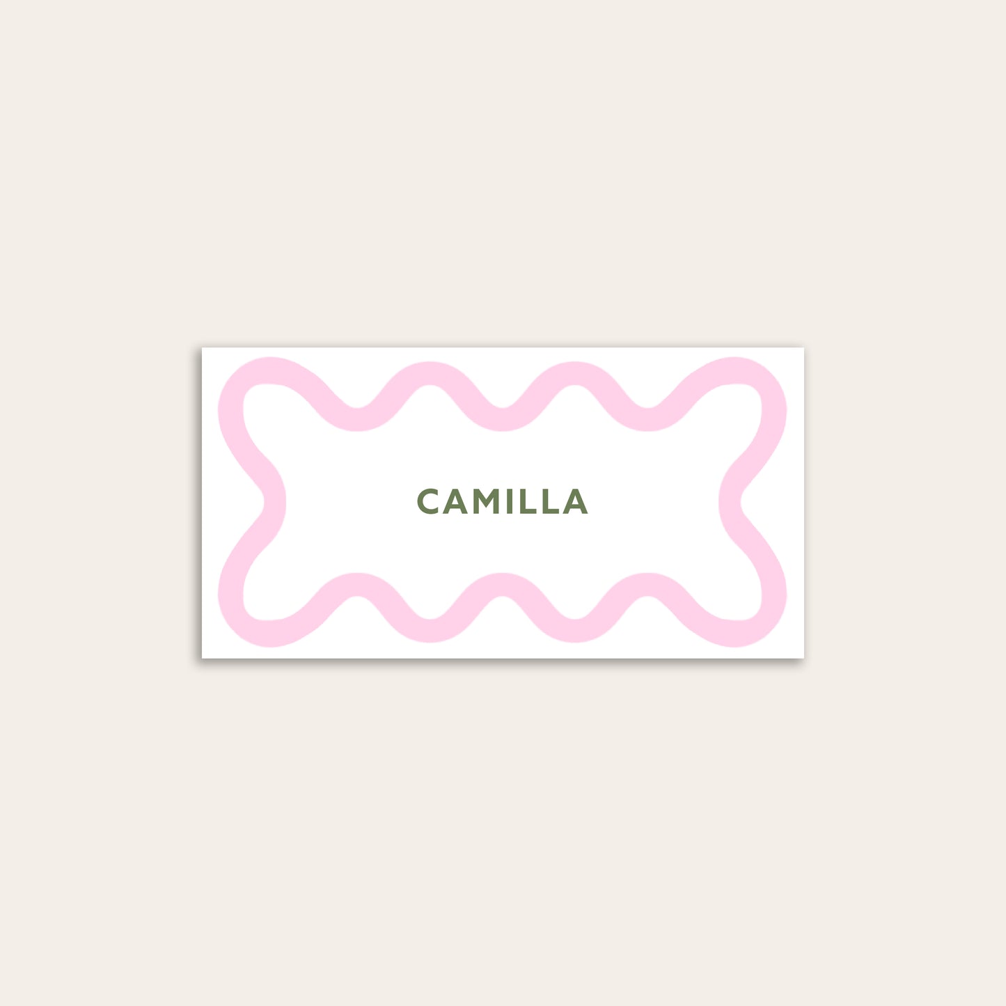 Wavy Border Place Cards