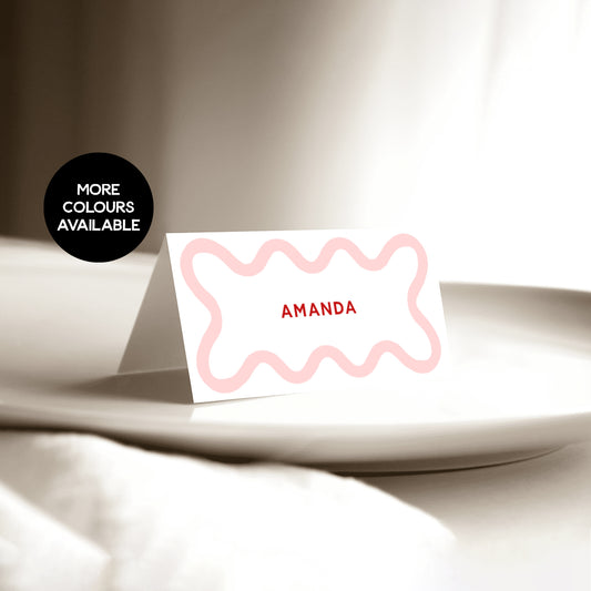 Wavy Border Place Cards