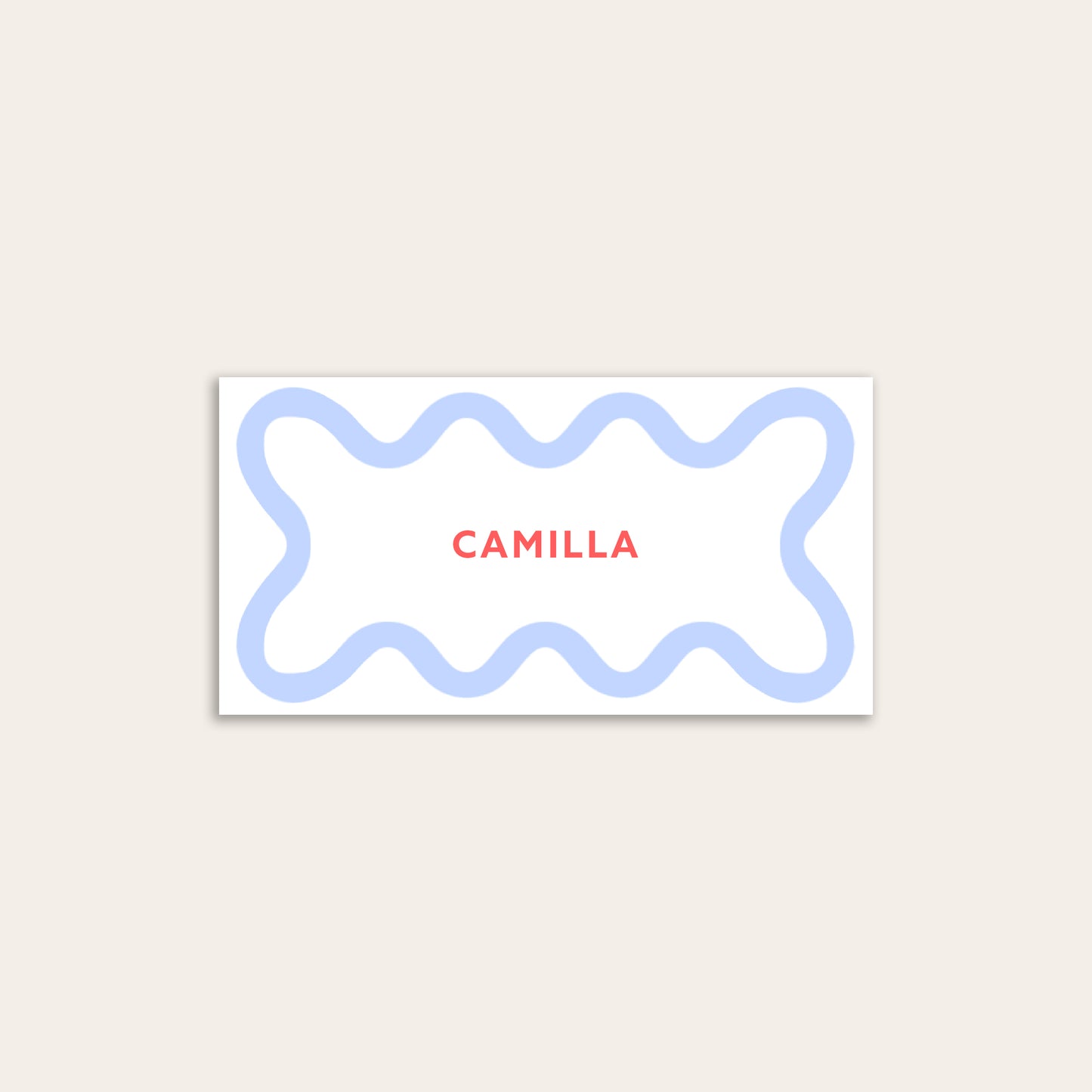 Wavy Border Place Cards