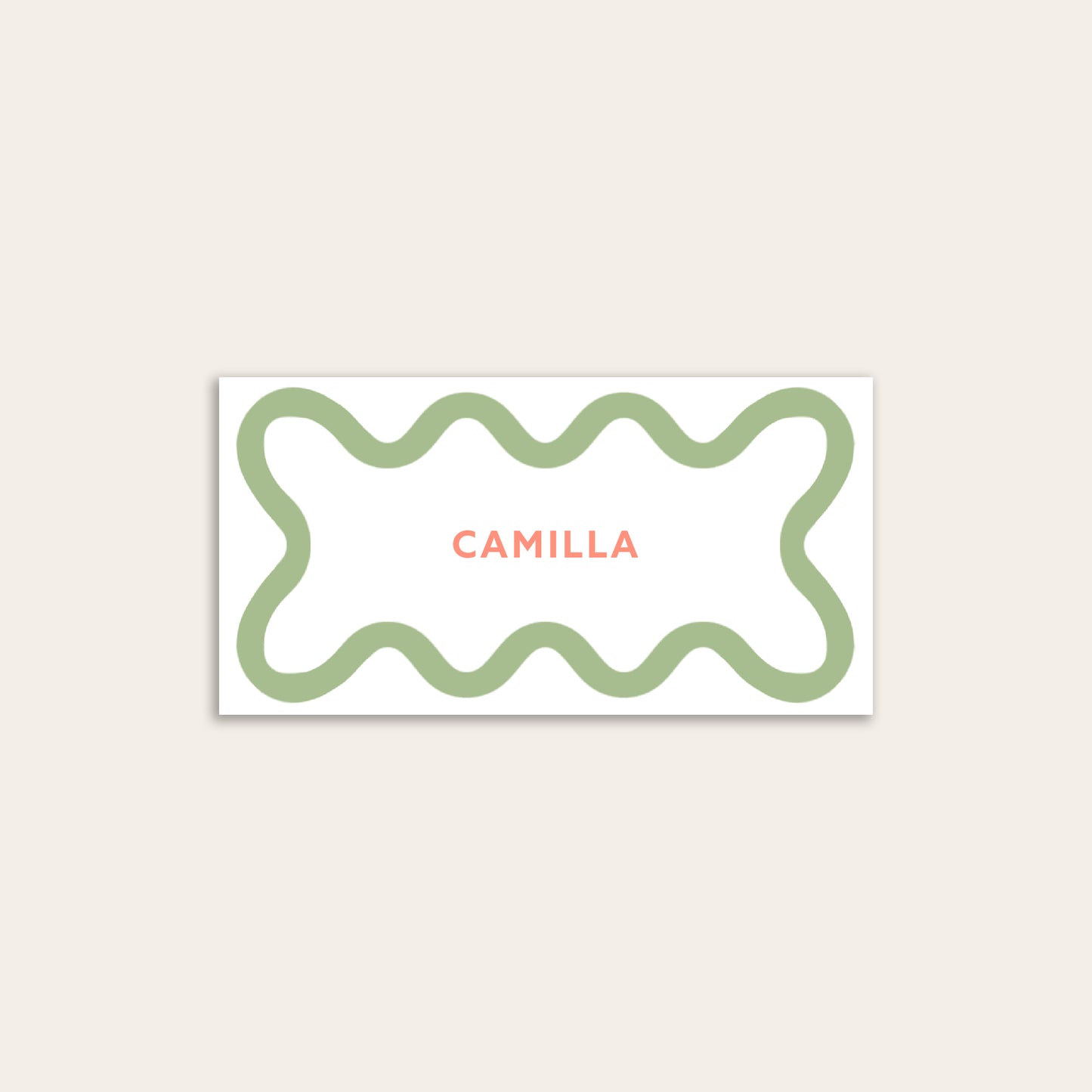 Wavy Border Place Cards