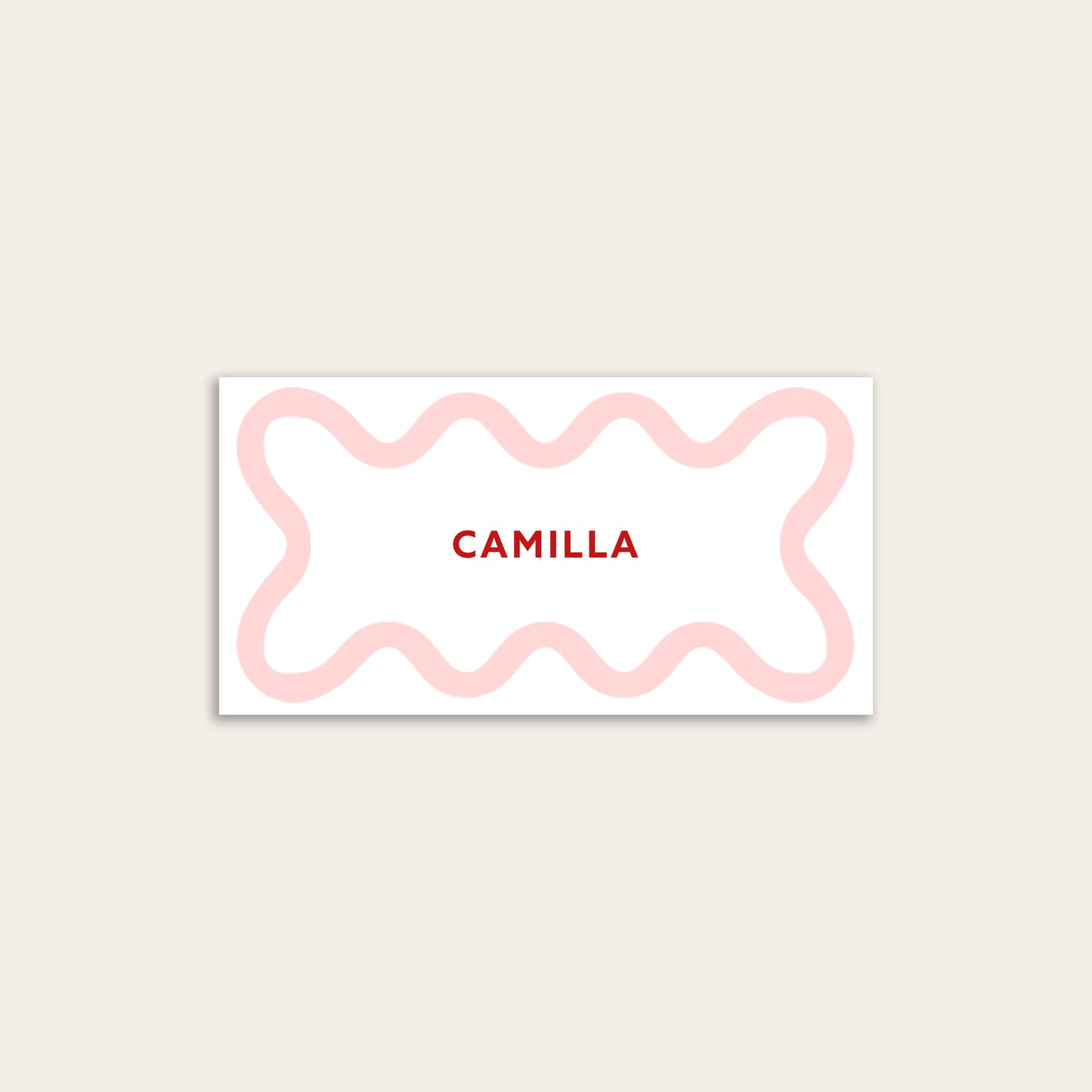 Wavy Border Place Cards