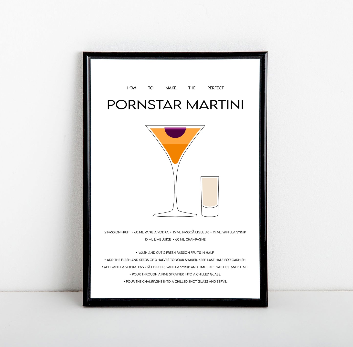 Pornstar Martini Art Print
