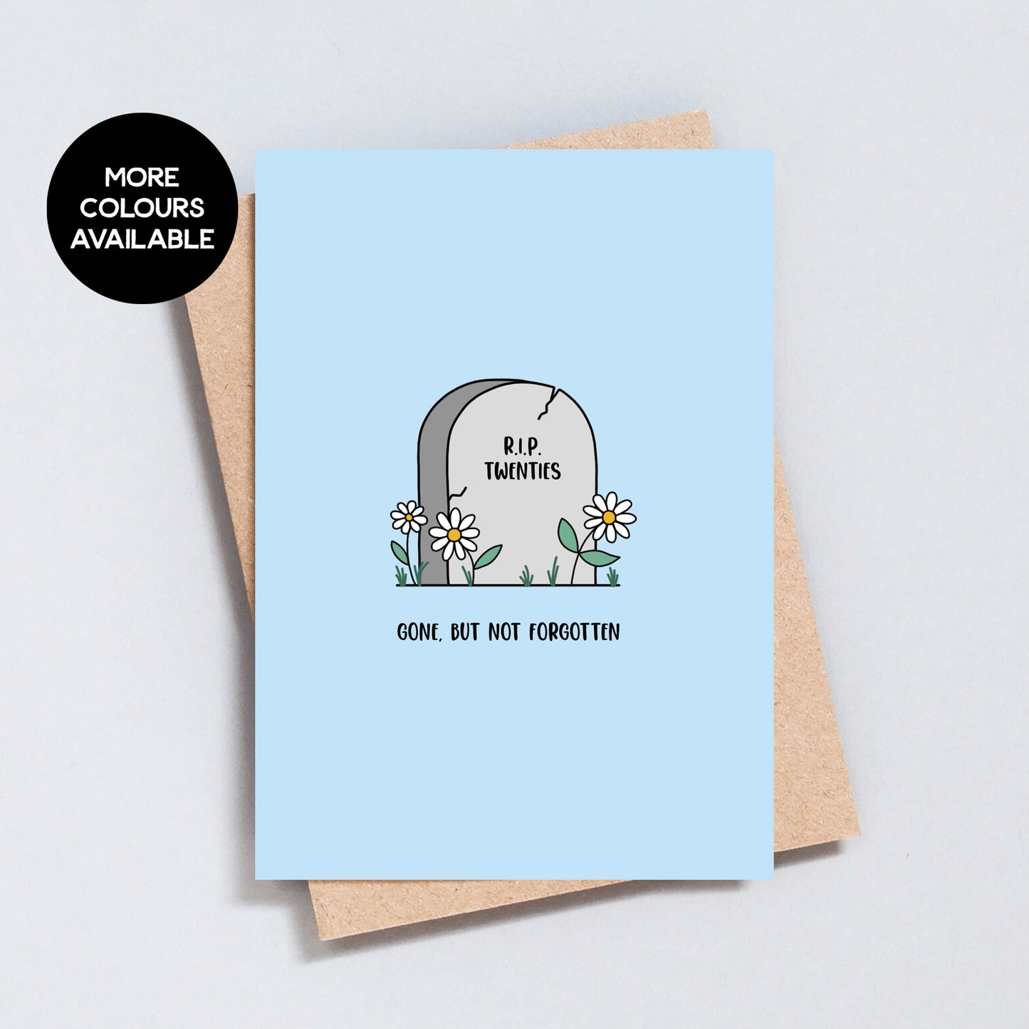 R.I.P. Twenties, Gone But Not Forgotten, 30th Birthday Greeting Card