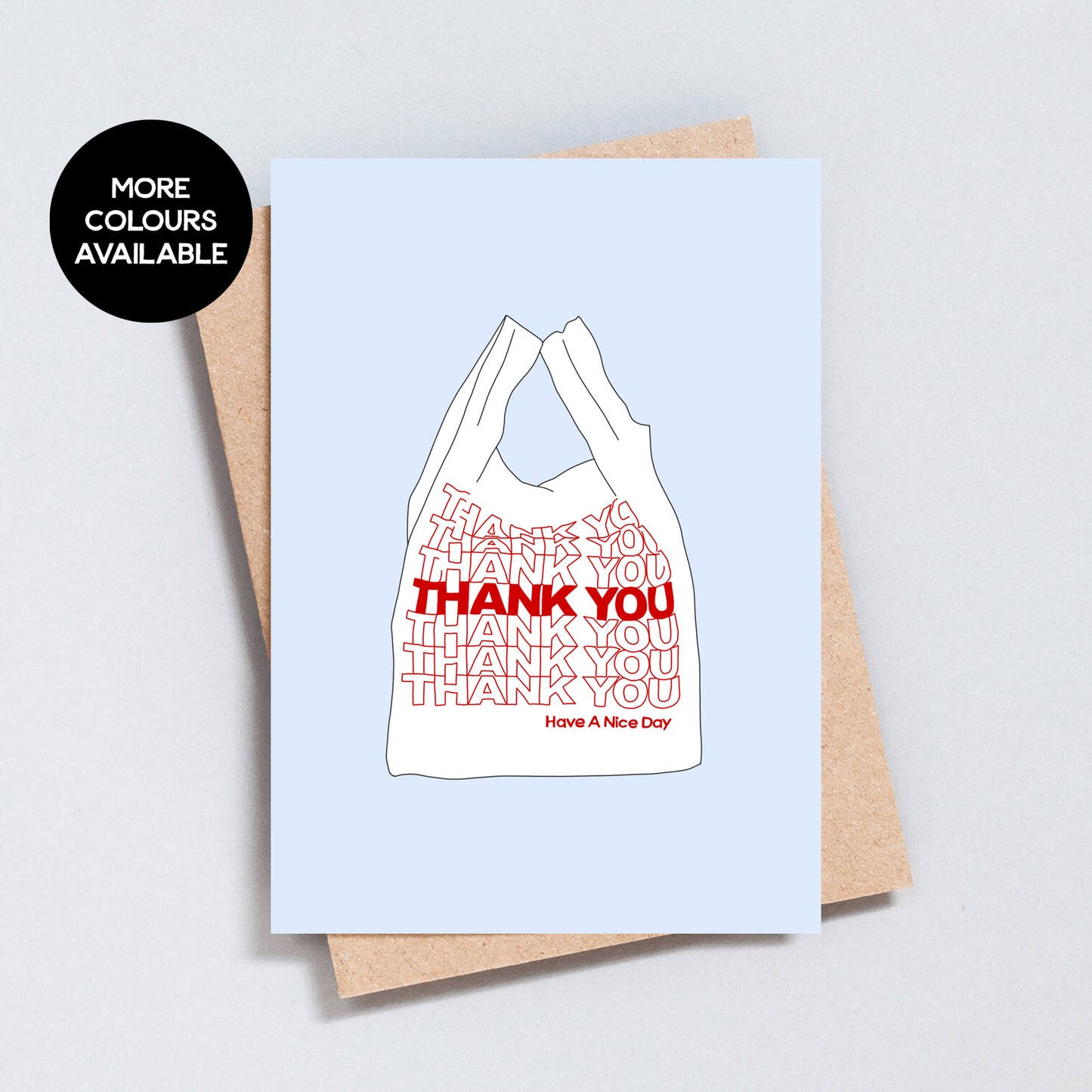 Thank You Plastic Bag, Have A Nice Day, Thank You Greeting Card