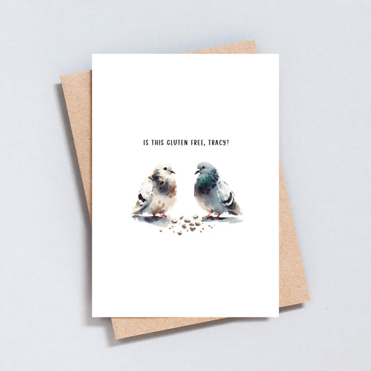 I'm Actually Gluten Free, Funny Greeting Card