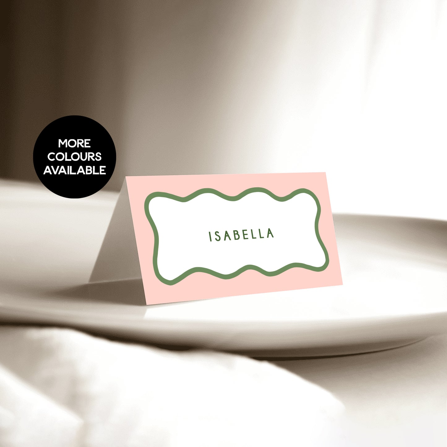 Wavy Border Place Cards