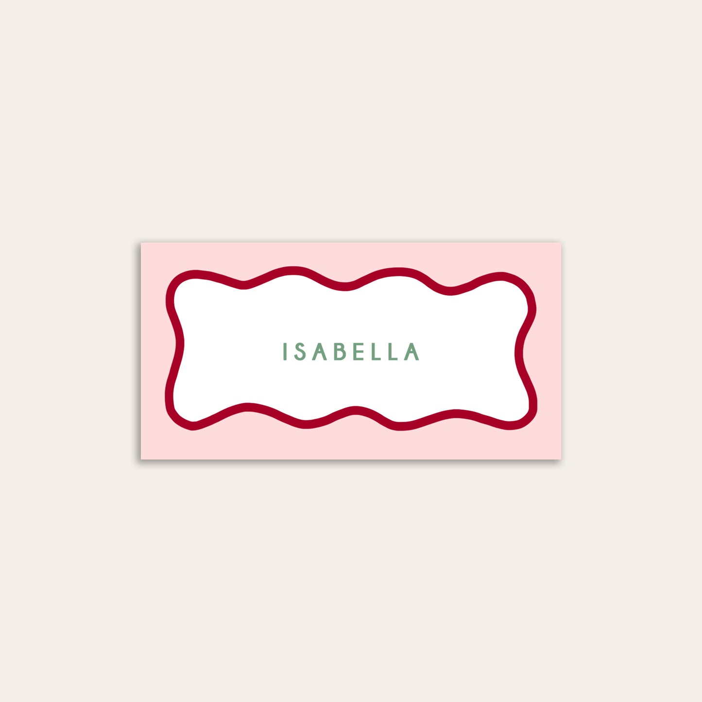 Wavy Border Place Cards