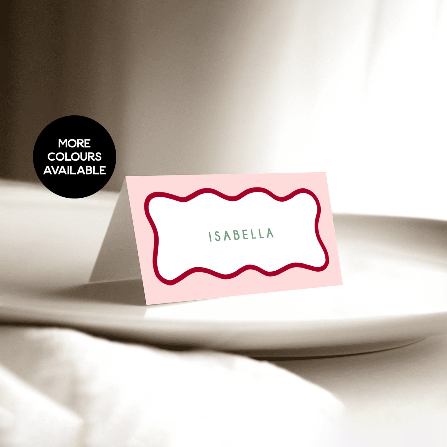 Wavy Border Place Cards