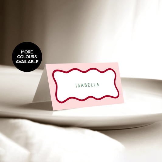 Wavy Border Place Cards