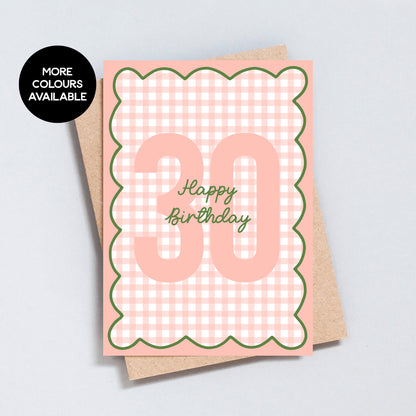 30th Birthday Greeting Card