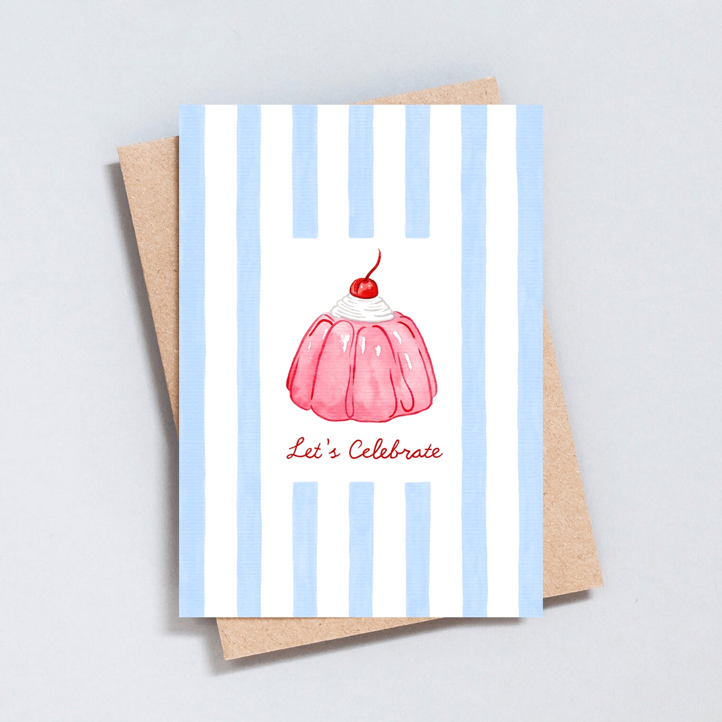 Let’s Celebrate Greeting Card - Cherry Jelly Party Card