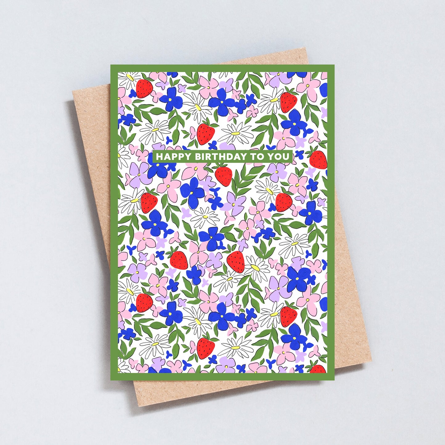 Floral Illustration Birthday Card