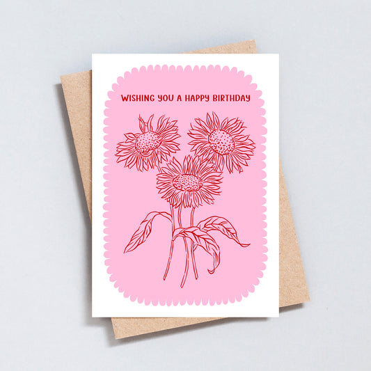 Floral Birthday Greeting Card