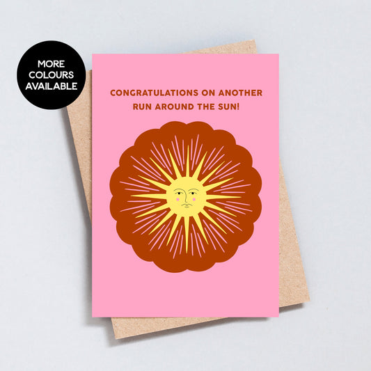 Another Run Around The Sun Birthday Card