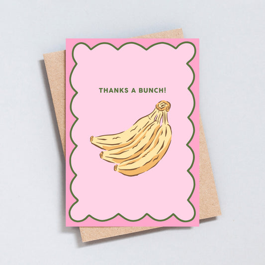 Thanks a Bunch Banana Greeting Card