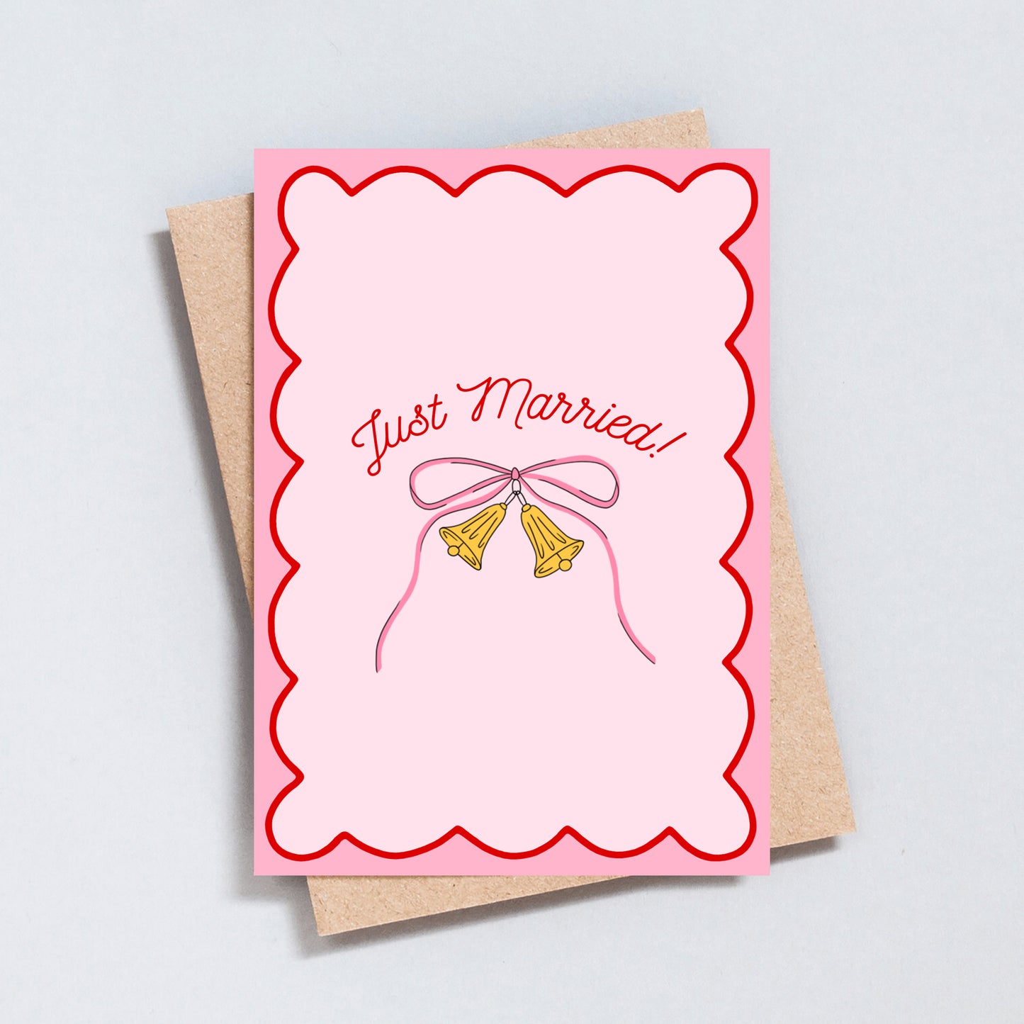 Just Married Wedding Greeting Card