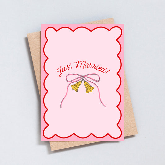 Just Married Wedding Greeting Card