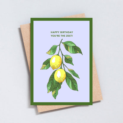 You're The Zest, Birthday Greeting Card