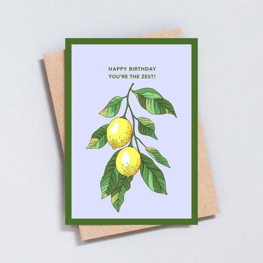 You're The Zest, Birthday Greeting Card